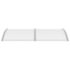 vidaXL Door Canopy Grey and Transparent 200x75 cm PC - Image 4