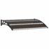 vidaXL Door Canopy Black 120x75 cm PC - Image 2