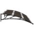 vidaXL Door Canopy Black 200x75 cm PC - Image 5