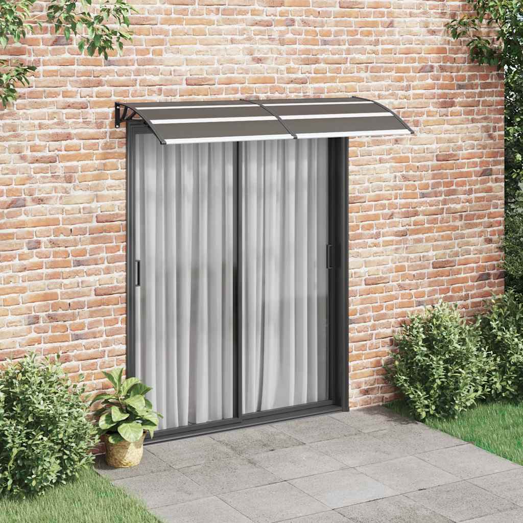 8719883564616_m_en_hd_1 vidaXL Door Canopy Black 200x75 cm PC - Image 1