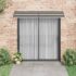 vidaXL Door Canopy Black 240x75 cm PC - Image 3
