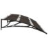 vidaXL Door Canopy Black 240x75 cm PC - Image 5