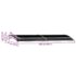 vidaXL Door Canopy Black 240x75 cm PC - Image 8