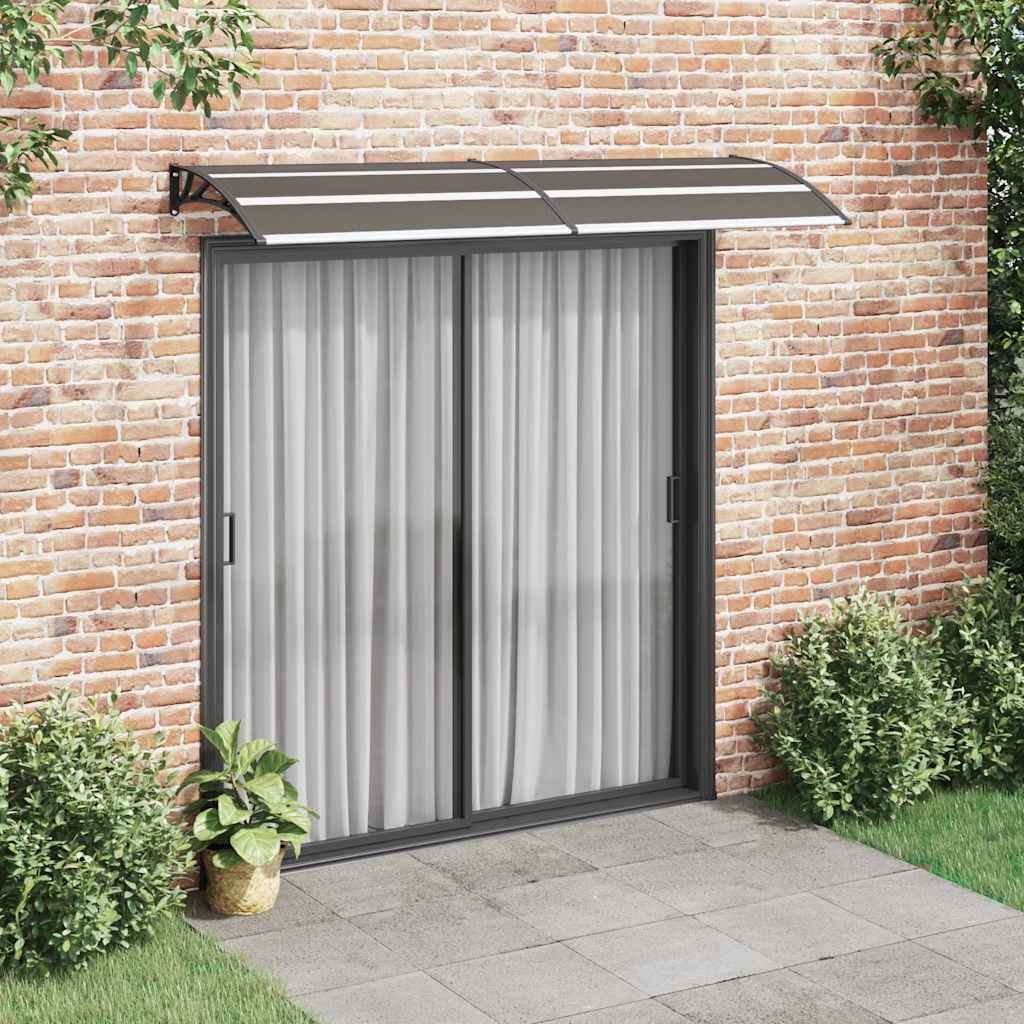 8719883564623_m_en_hd_1 vidaXL Door Canopy Black 240x75 cm PC - Image 1