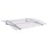 vidaXL Door Canopy Silver and Transparent 120x90 cm Polycarbonate