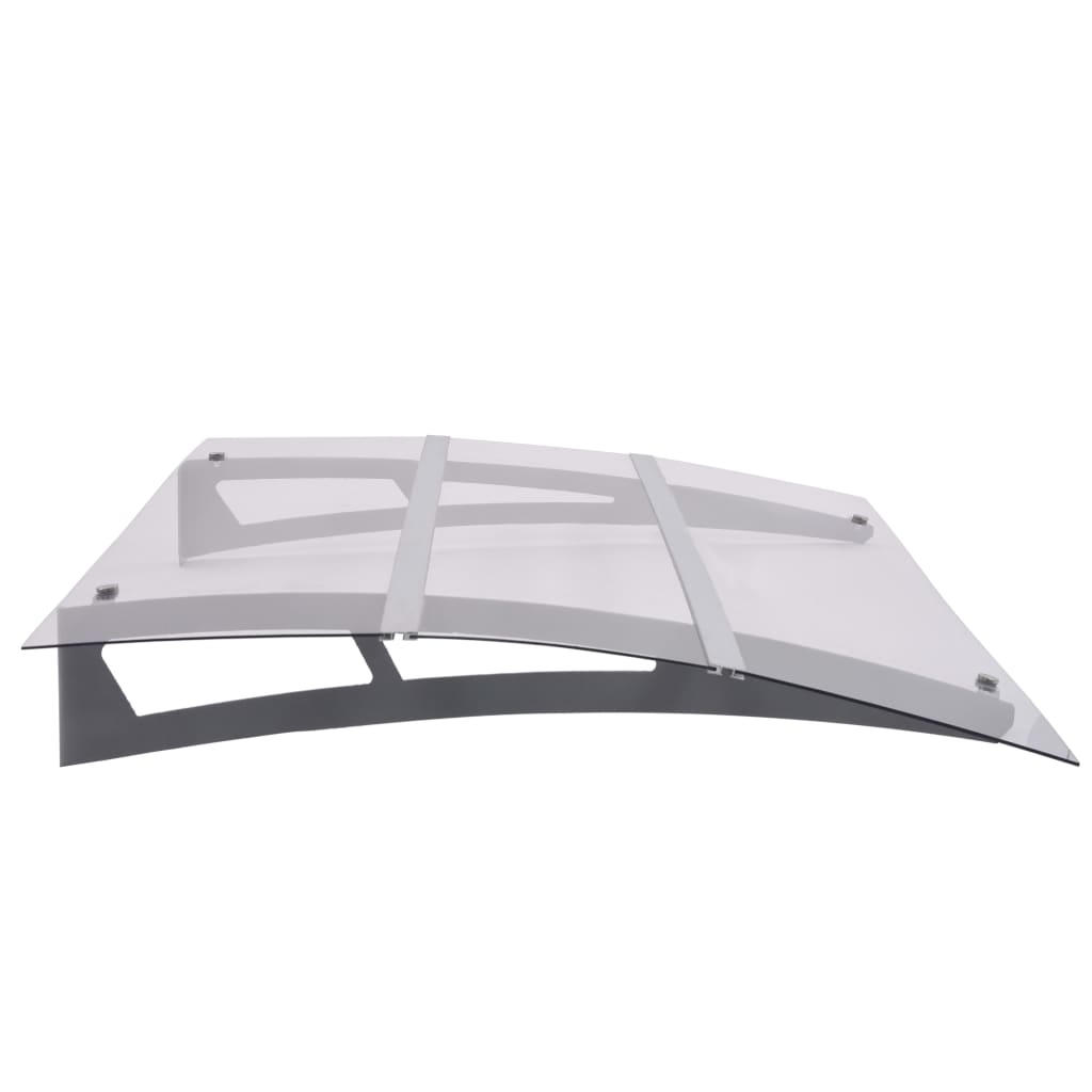 8719883564647_g_en_hd_2 vidaXL Door Canopy Silver and Transparent 120x90 cm Polycarbonate - Image 3