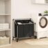 vidaXL Laundry Sorter with 3 Bags Black Steel - Image 3