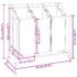 vidaXL Laundry Sorter with 3 Bags Black Steel - Image 13