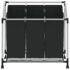 vidaXL Laundry Sorter with 3 Bags Black Steel - Image 5