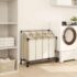 vidaXL Laundry Sorter with 4 Bags Cream Steel - Image 3