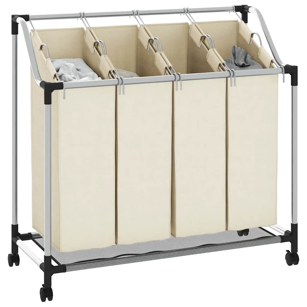 8719883564722_g_en_hd_2 vidaXL Laundry Sorter with 4 Bags Cream Steel - Image 4