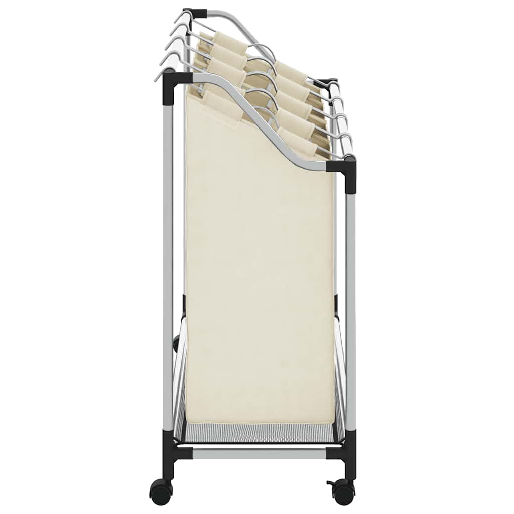 8719883564722_g_en_hd_4 vidaXL Laundry Sorter with 4 Bags Cream Steel - Image 6