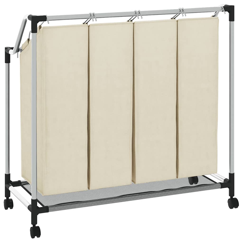8719883564722_g_en_hd_5 vidaXL Laundry Sorter with 4 Bags Cream Steel - Image 7