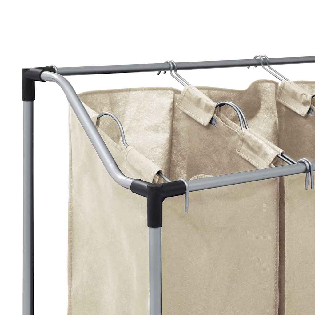 8719883564722_g_en_hd_9 vidaXL Laundry Sorter with 4 Bags Cream Steel - Image 11