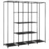 vidaXL Wardrobe with 4 Compartments Black 175x45x170 cm - Image 8