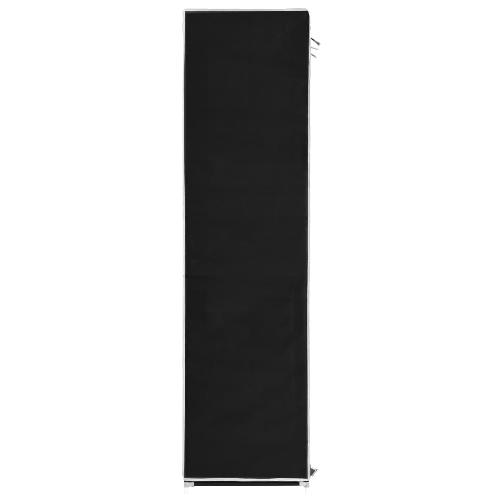 8719883564975_g_en_hd_8 vidaXL Wardrobe with Compartments and Rods Black 150x45x175 cm Fabric - Image 10