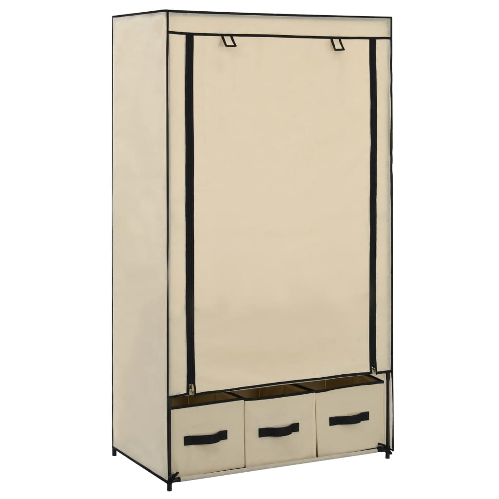 8719883565033_a_en_hd_1 vidaXL Wardrobe Cream 87x49x159 cm Fabric - Image 1