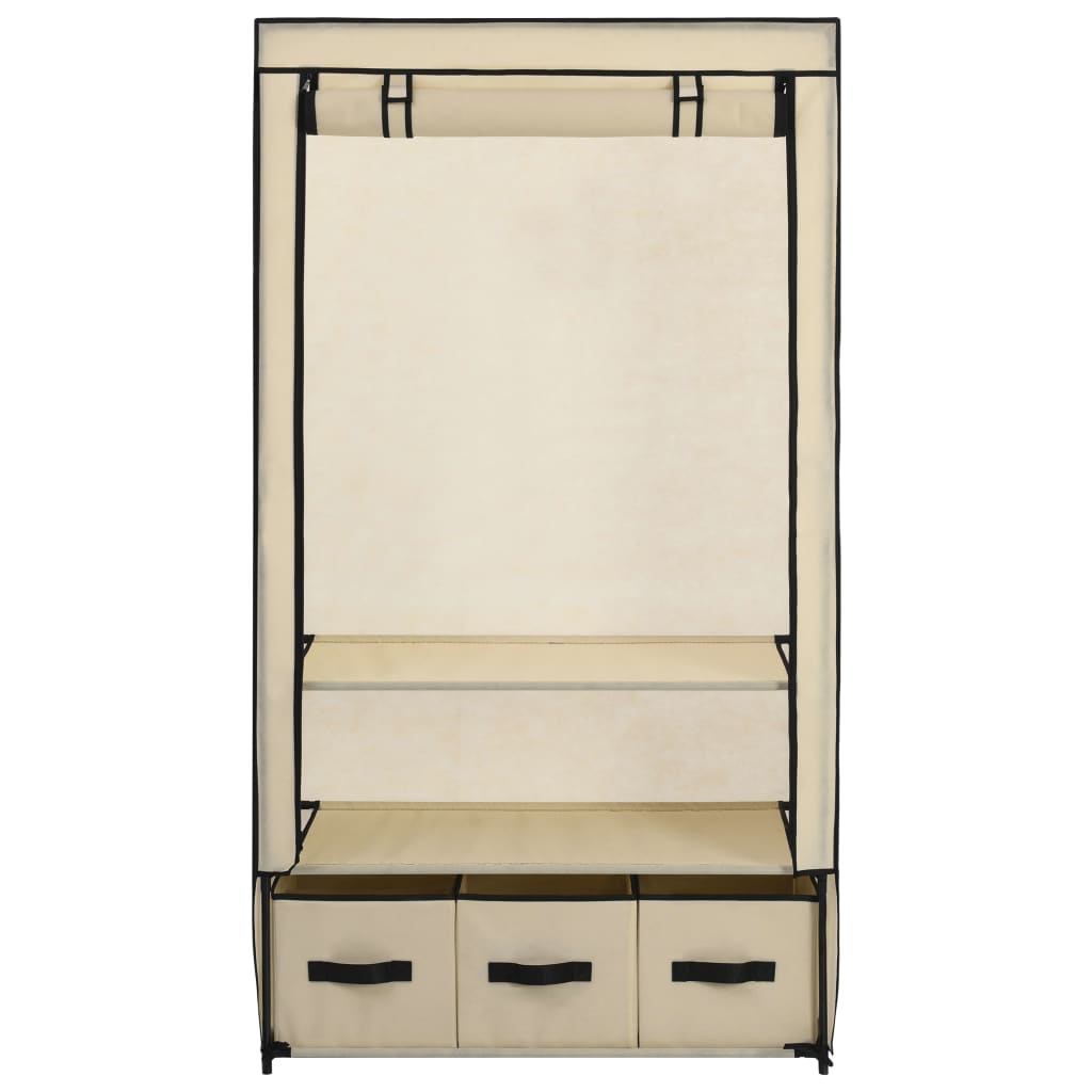 8719883565033_g_en_hd_3 vidaXL Wardrobe Cream 87x49x159 cm Fabric - Image 5