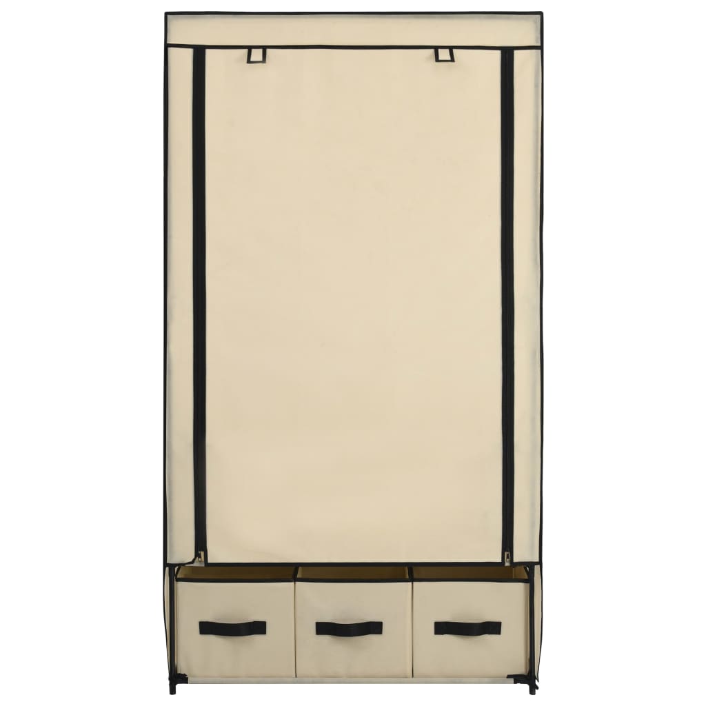 8719883565033_g_en_hd_4 vidaXL Wardrobe Cream 87x49x159 cm Fabric - Image 6