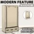 vidaXL Wardrobe Cream 87x49x159 cm Fabric - Image 11