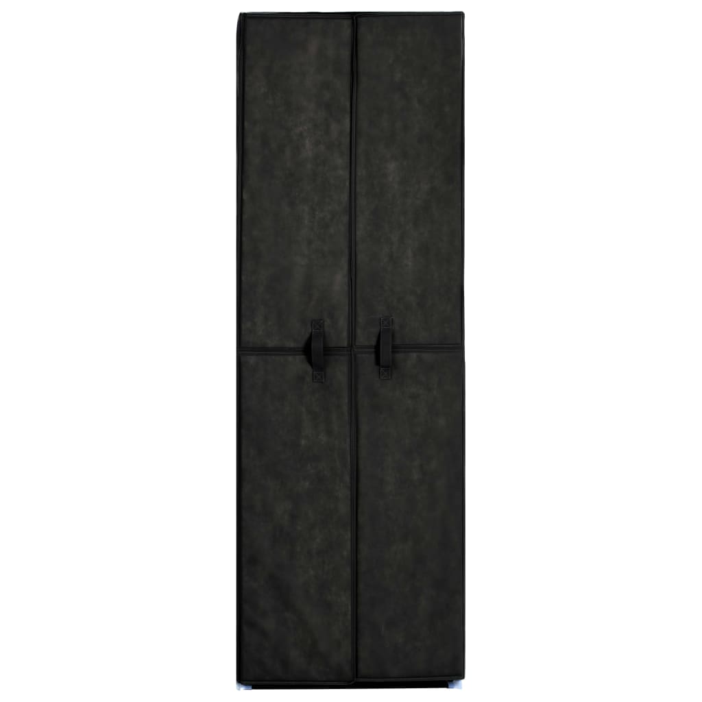 8719883565071_g_en_hd_2 vidaXL Shoe Cabinet Black 60x30x166 cm Fabric - Image 3