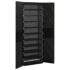 vidaXL Shoe Cabinet Black 60x30x166 cm Fabric - Image 4