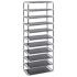 vidaXL Shoe Cabinet Black 60x30x166 cm Fabric - Image 7