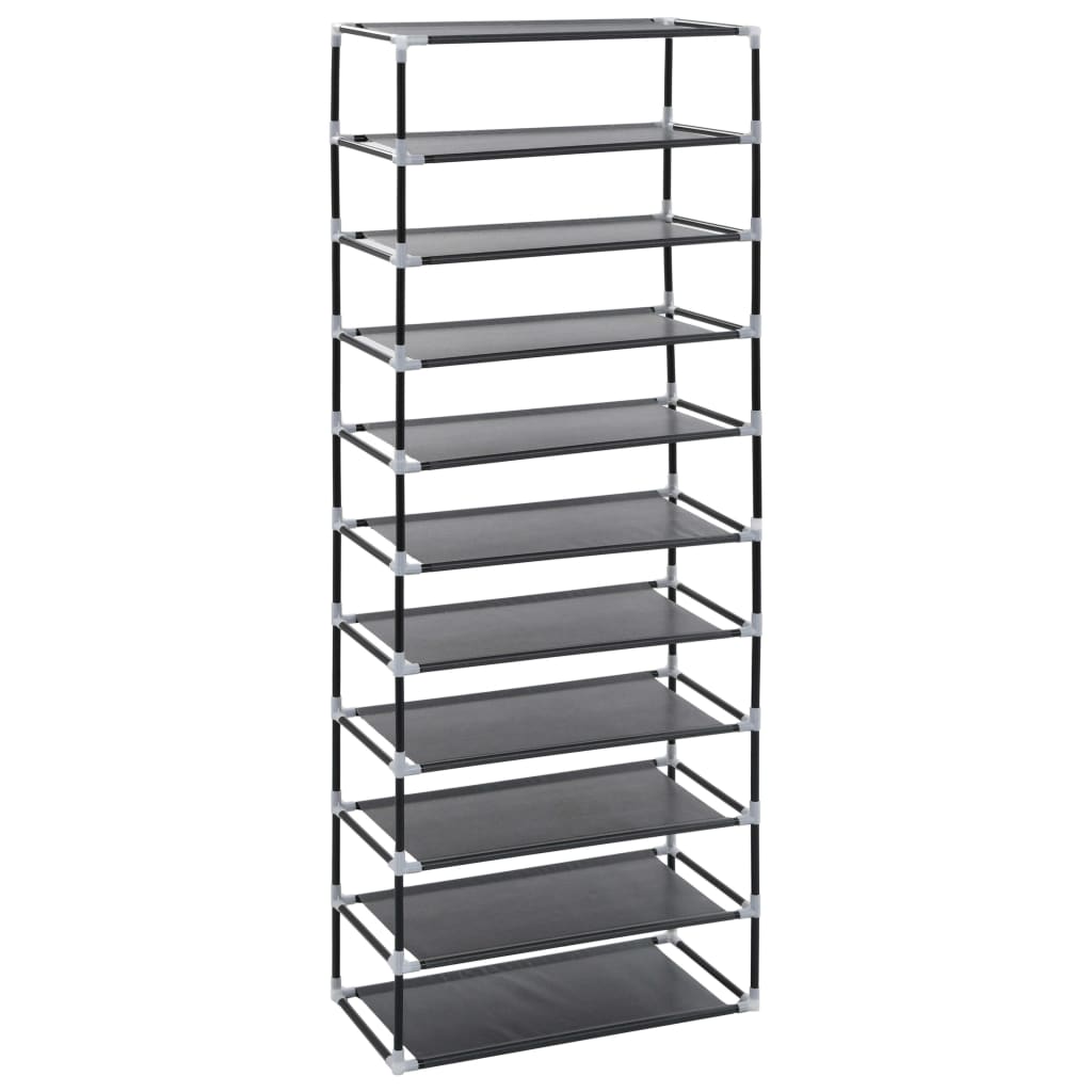 8719883565071_g_en_hd_6 vidaXL Shoe Cabinet Black 60x30x166 cm Fabric - Image 7
