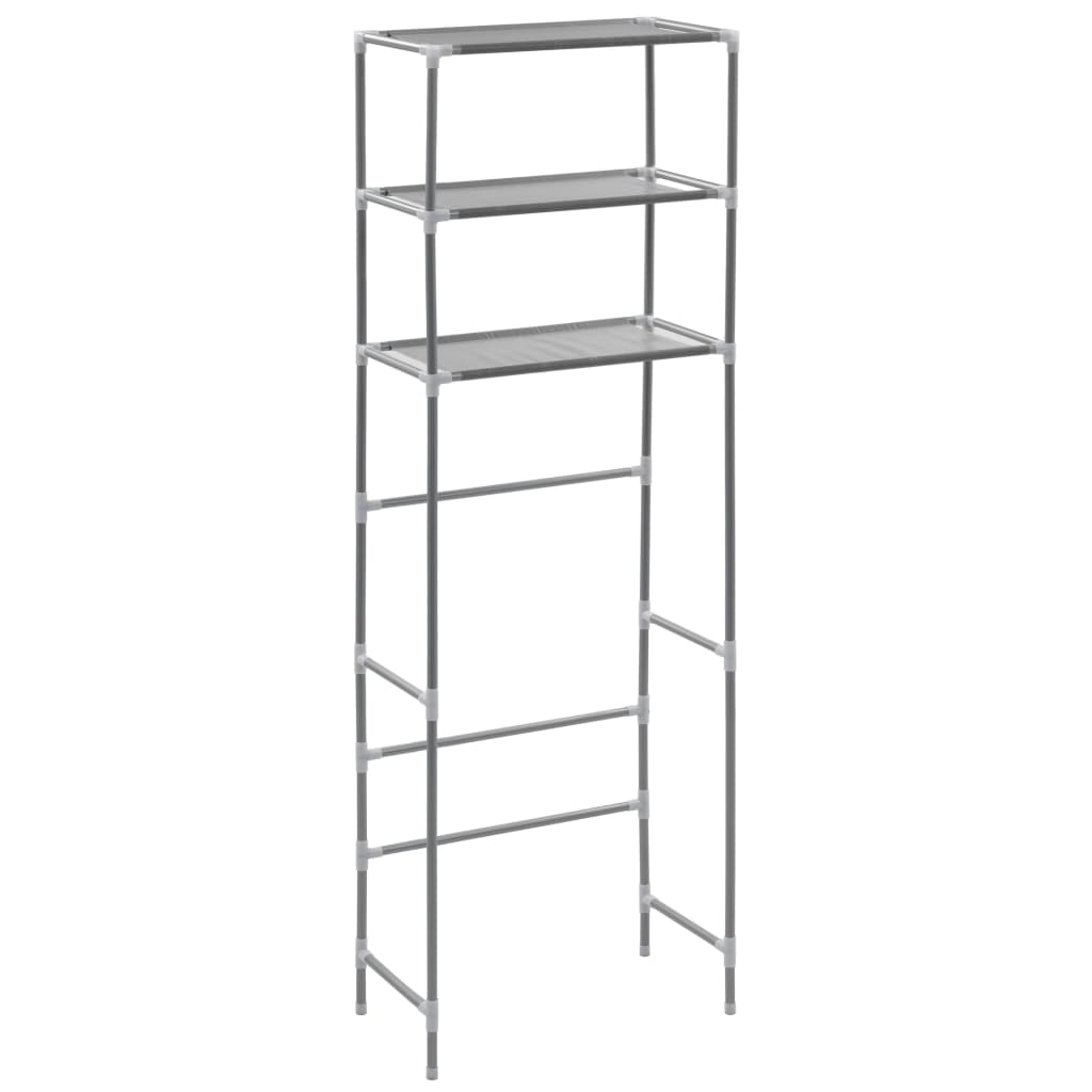 8719883565088_a_en_hd_1 vidaXL 3-Tier Storage Rack over Toilet Silver 53x28x169 cm - Image 2