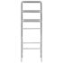 vidaXL 3-Tier Storage Rack over Toilet Silver 53x28x169 cm - Image 4