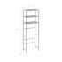 vidaXL 3-Tier Storage Rack over Toilet Silver 53x28x169 cm - Image 9