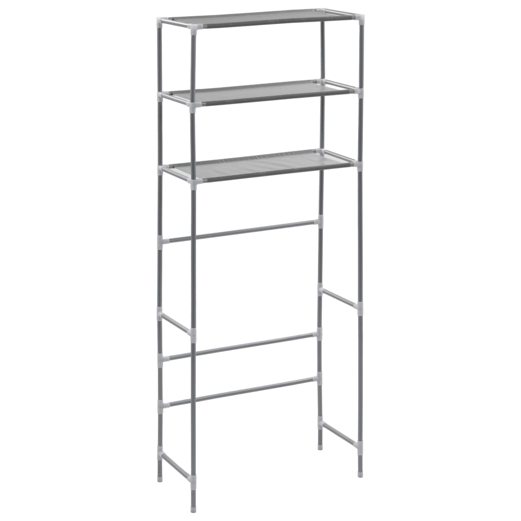 8719883565095_a_en_hd_1 vidaXL 3-Tier Storage Rack over Laundry Machine Silver 69x28x169 cm - Image 2
