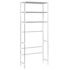 vidaXL 3-Tier Storage Rack over Laundry Machine Silver 69x28x169 cm - Image 5
