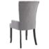 vidaXL Dining Chair with Armrests Light Grey Fabric - Image 4
