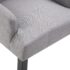 vidaXL Dining Chair with Armrests Light Grey Fabric - Image 6