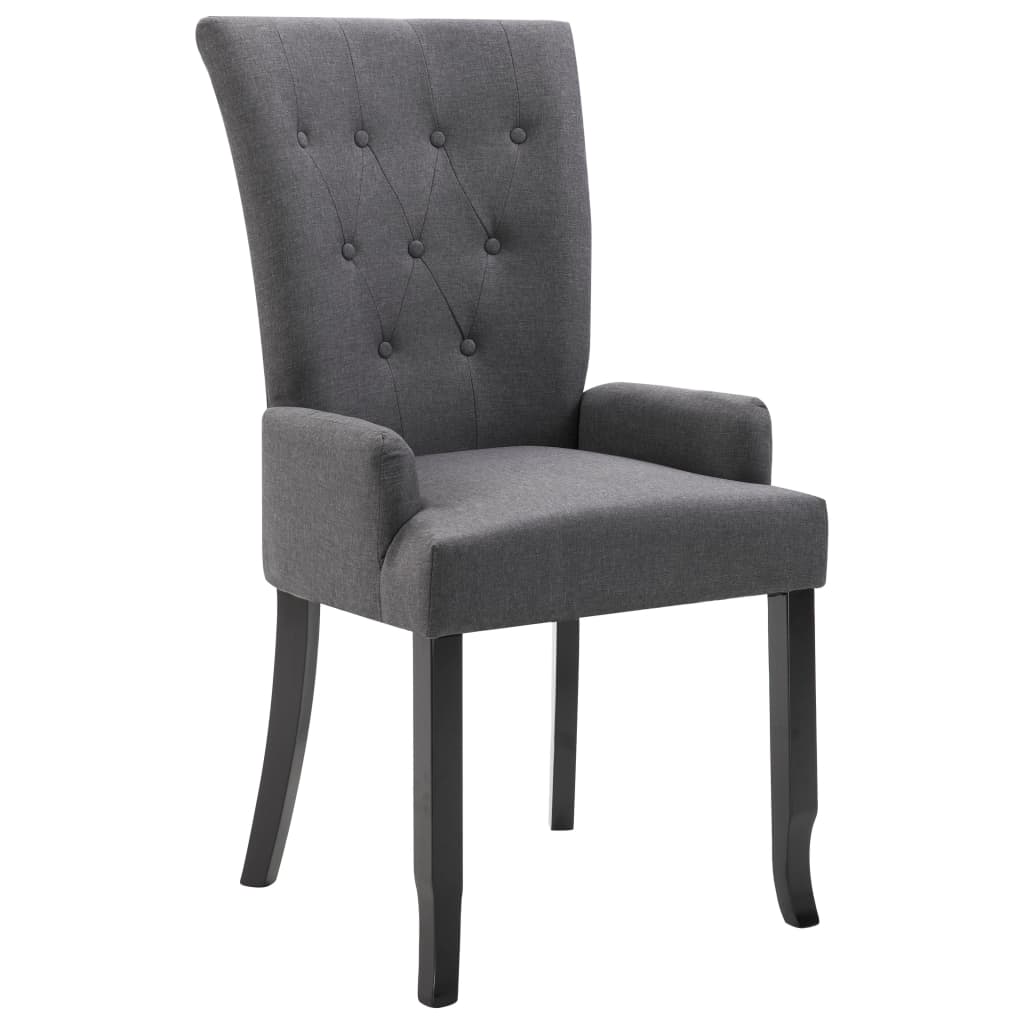 8719883565972_a_en_hd_1 vidaXL Dining Chair with Armrests Dark Grey Fabric - Image 2
