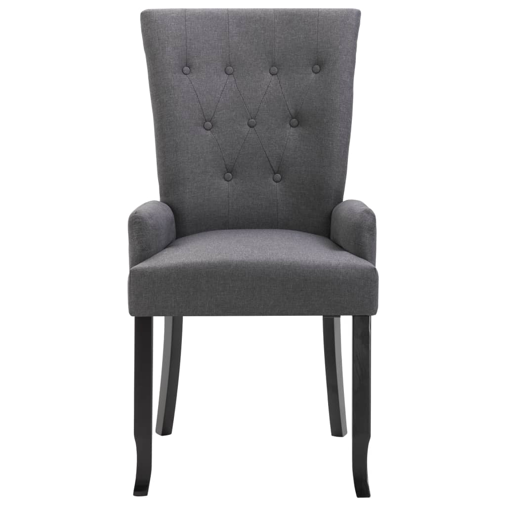 8719883565972_g_en_hd_1 vidaXL Dining Chair with Armrests Dark Grey Fabric - Image 3