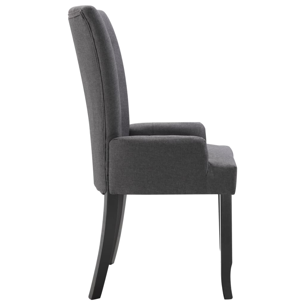 8719883565972_g_en_hd_2 vidaXL Dining Chair with Armrests Dark Grey Fabric - Image 4