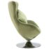 vidaXL Swivel Egg Chair with Cushion Light Green Velvet - Image 3