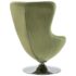 vidaXL Swivel Egg Chair with Cushion Light Green Velvet - Image 4