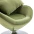 vidaXL Swivel Egg Chair with Cushion Light Green Velvet - Image 5