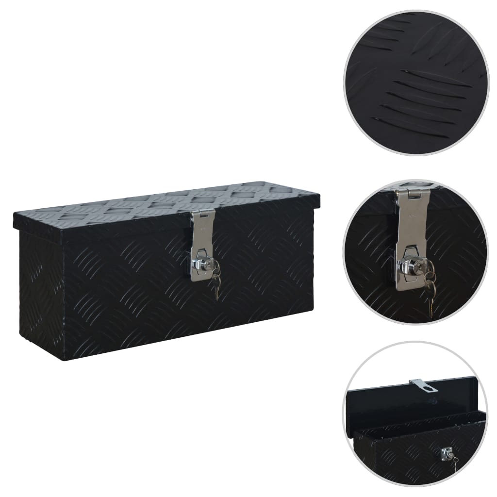 8719883567563_a_en_hd_1 vidaXL Aluminium Box 485x140x200 mm Black - Image 1