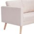 vidaXL 2-Seater Sofa Fabric Cream - Image 6