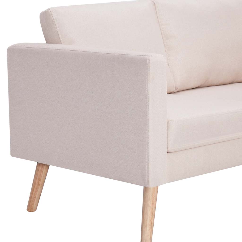 8719883569550_g_en_hd_4 vidaXL 2-Seater Sofa Fabric Cream - Image 6