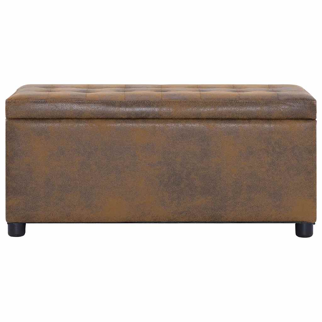 8719883569796_g_en_hd_1 vidaXL Storage Ottoman 87.5 cm Brown Faux Suede Leather - Image 2