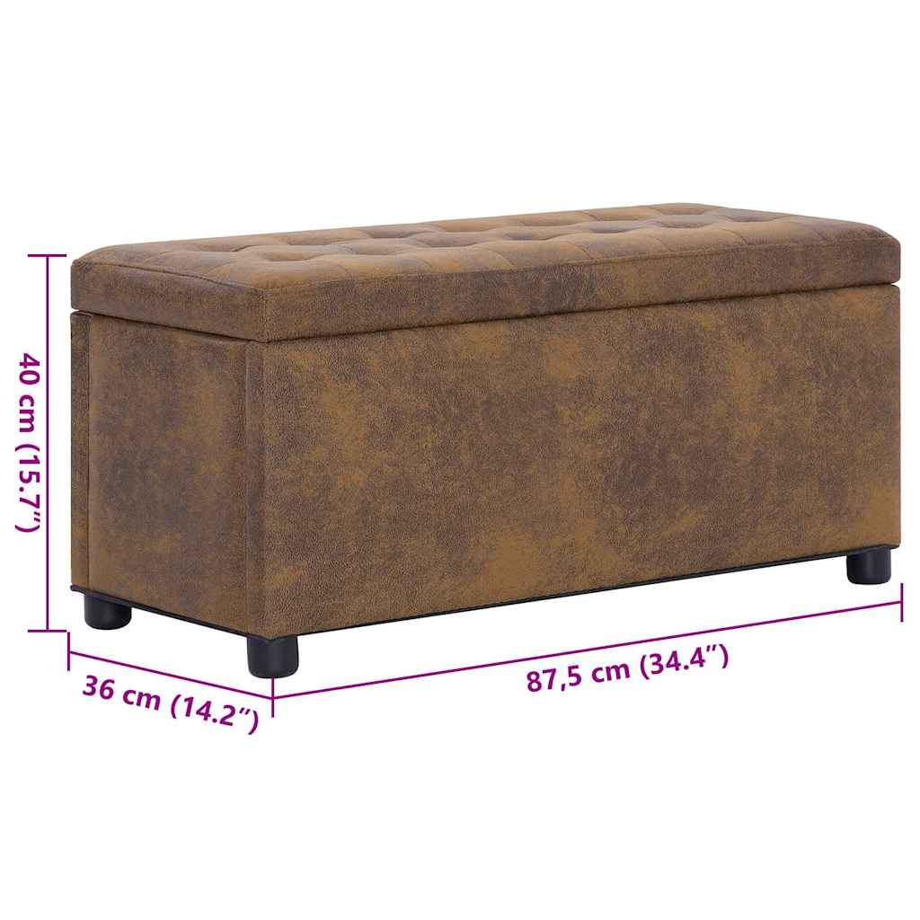 8719883569796_g_en_hd_5 vidaXL Storage Ottoman 87.5 cm Brown Faux Suede Leather - Image 6