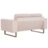 vidaXL 2-Seater Sofa Fabric Cream - Image 4