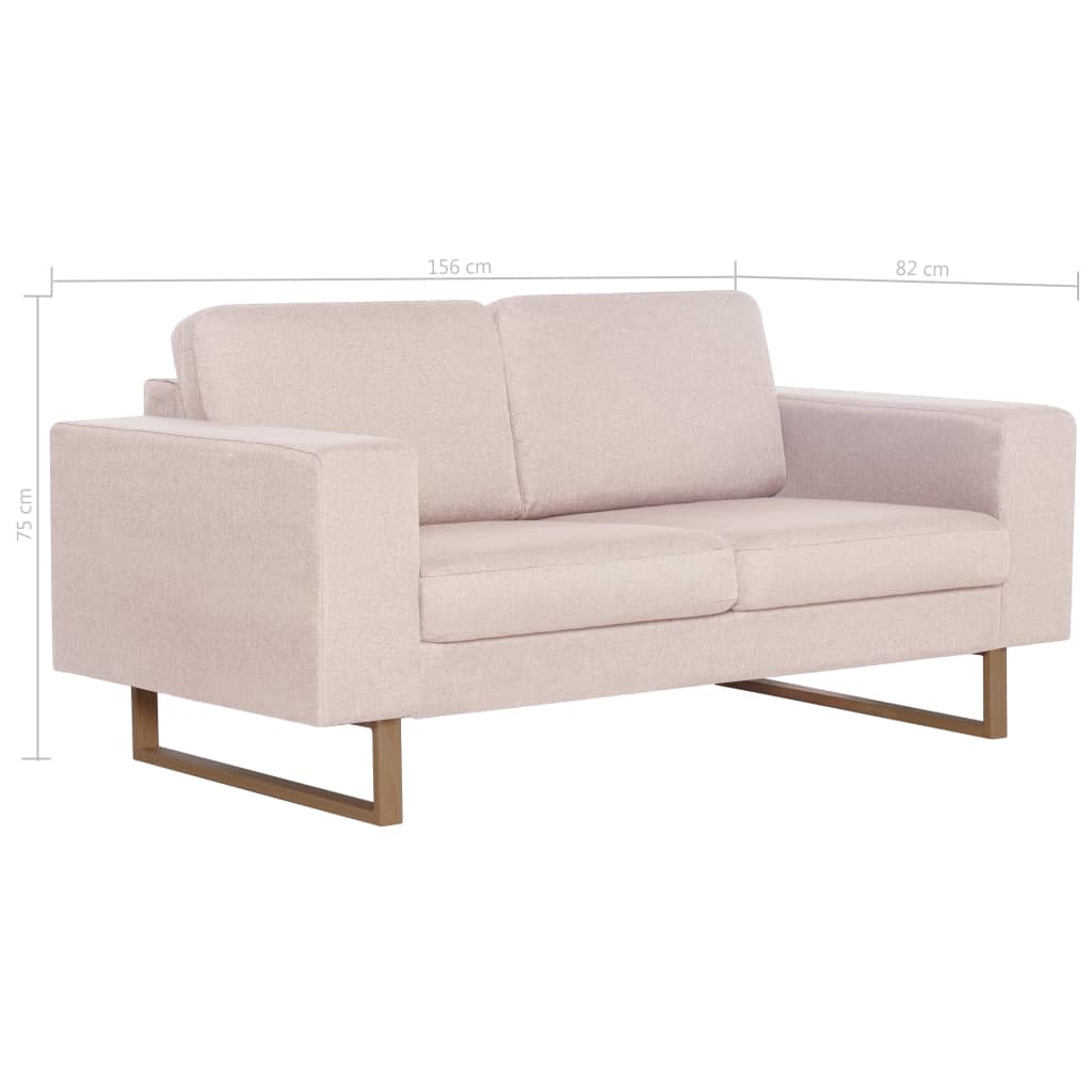 8719883569857_g_en_hd_6 vidaXL 2-Seater Sofa Fabric Cream - Image 8