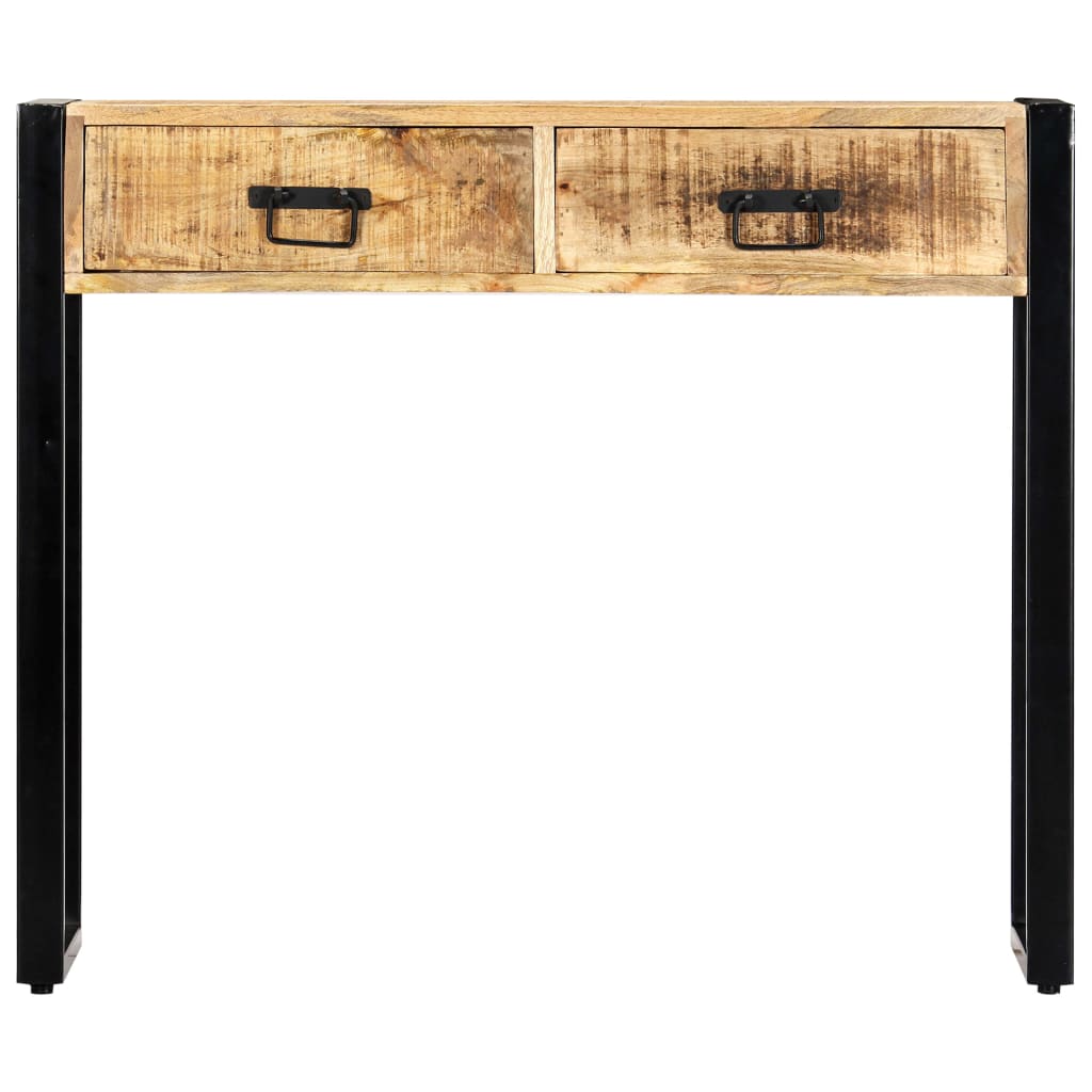 8719883570563_g_en_hd_1 vidaXL Console Table 90x30x75 cm Solid Mango Wood - Image 2