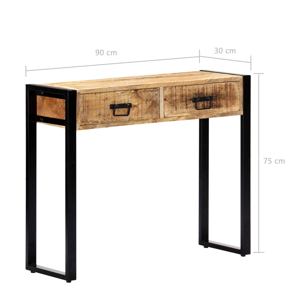 8719883570563_g_en_hd_6 vidaXL Console Table 90x30x75 cm Solid Mango Wood - Image 8